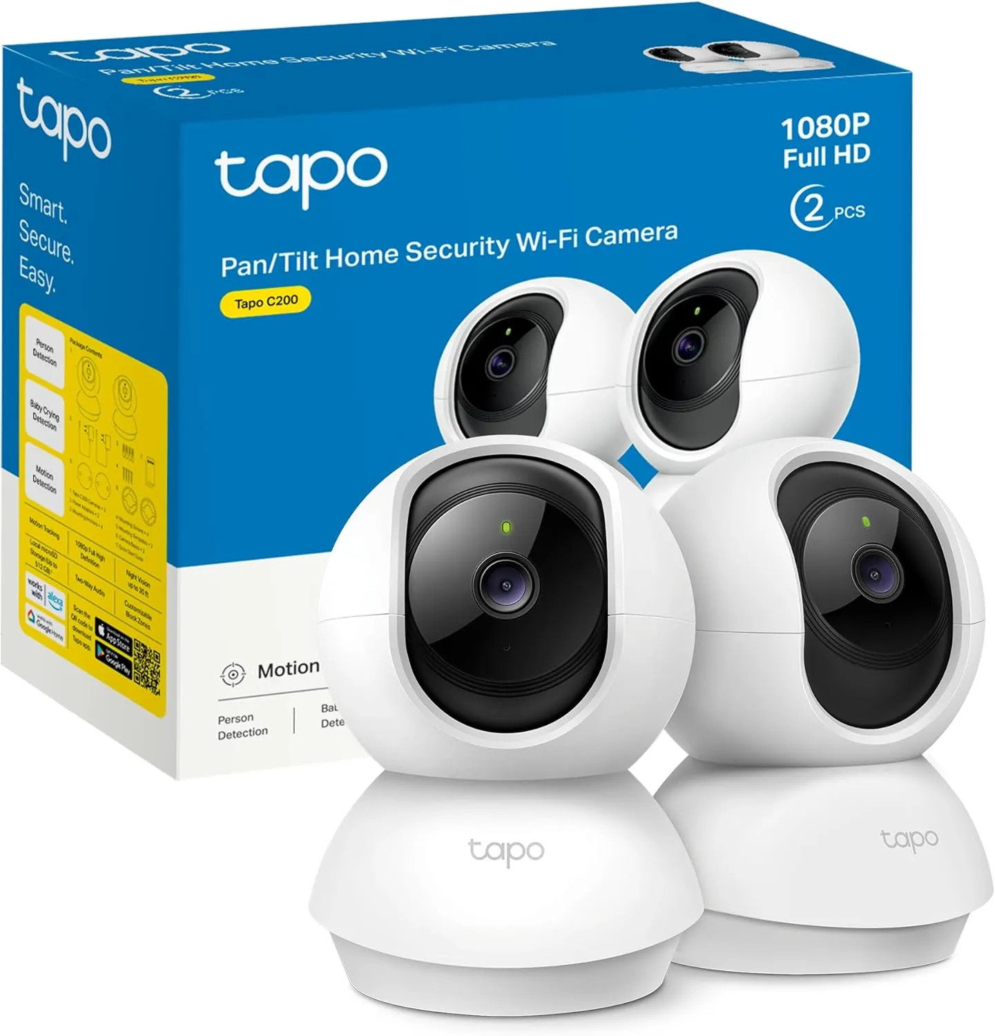 TP-Link Tapo C200P2 Cámara WiFi 360º